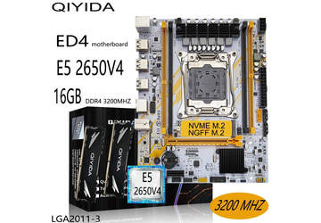 Kit placa mãe ioqida, xeon 2650 v4